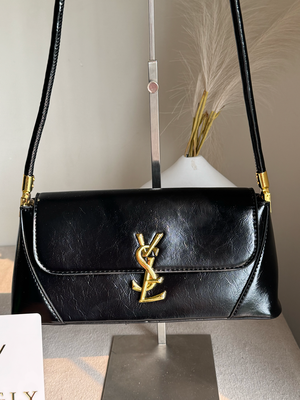 Classic YSL Shoulder Bag - Black
