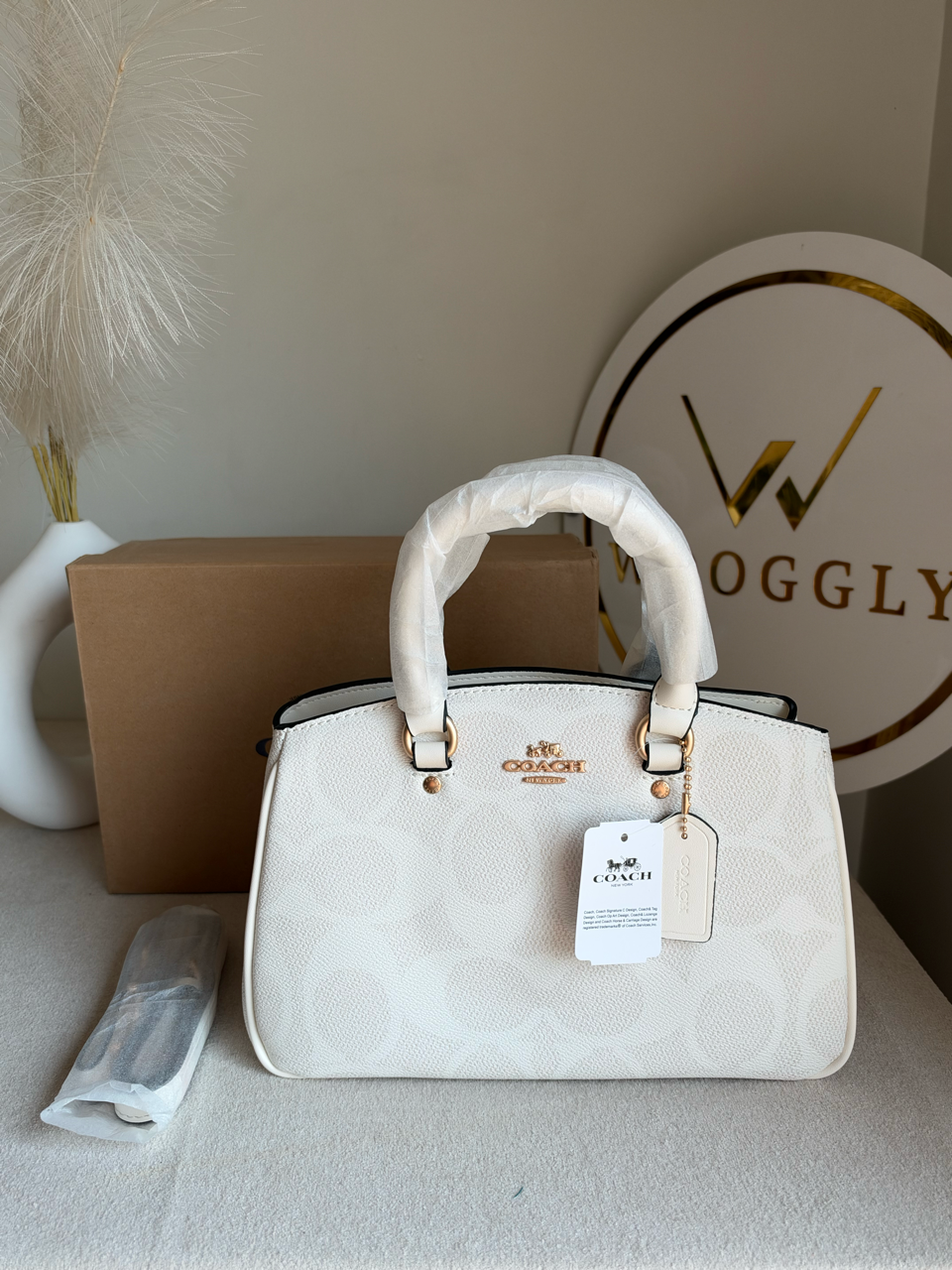 Savannah Carryall Bag With Box Packing - White