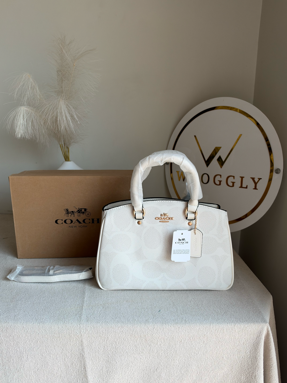 Savannah Carryall Bag With Box Packing - White