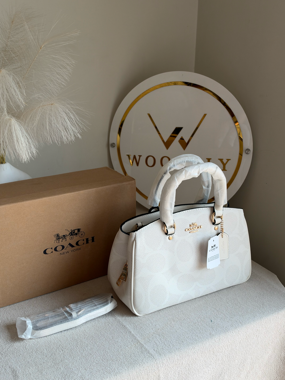 Savannah Carryall Bag With Box Packing - White