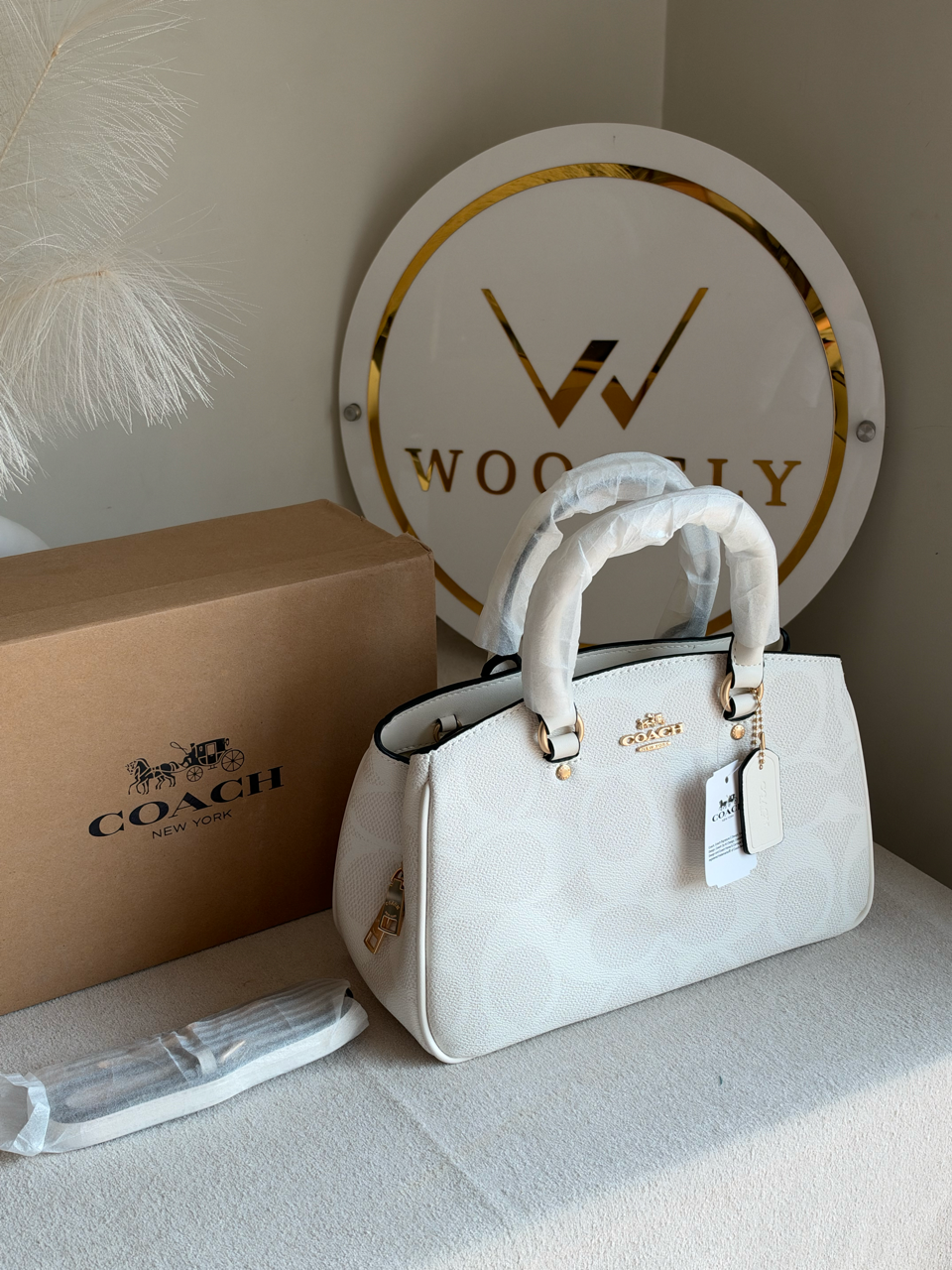Savannah Carryall Bag With Box Packing - White