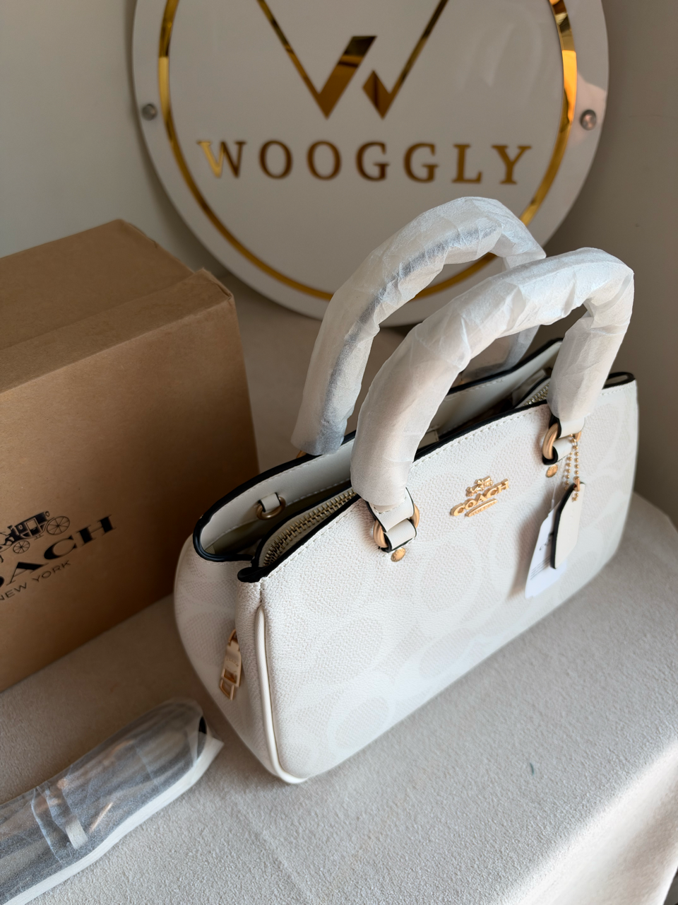 Savannah Carryall Bag With Box Packing - White