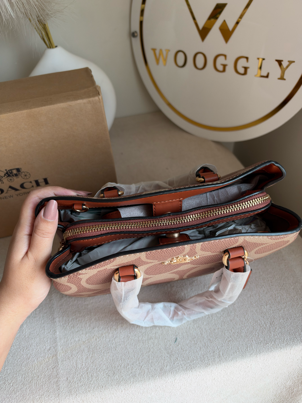 Savannah Carryall Bag With Box Packing - Khaaki