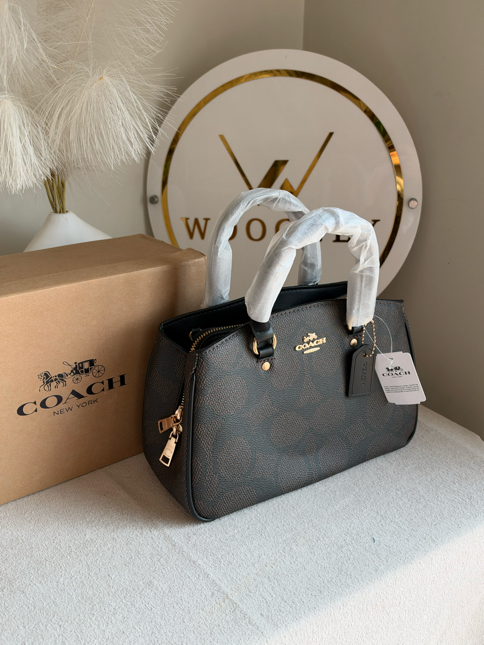 Savannah Carryall Bag With Box Packing - Brown & Black