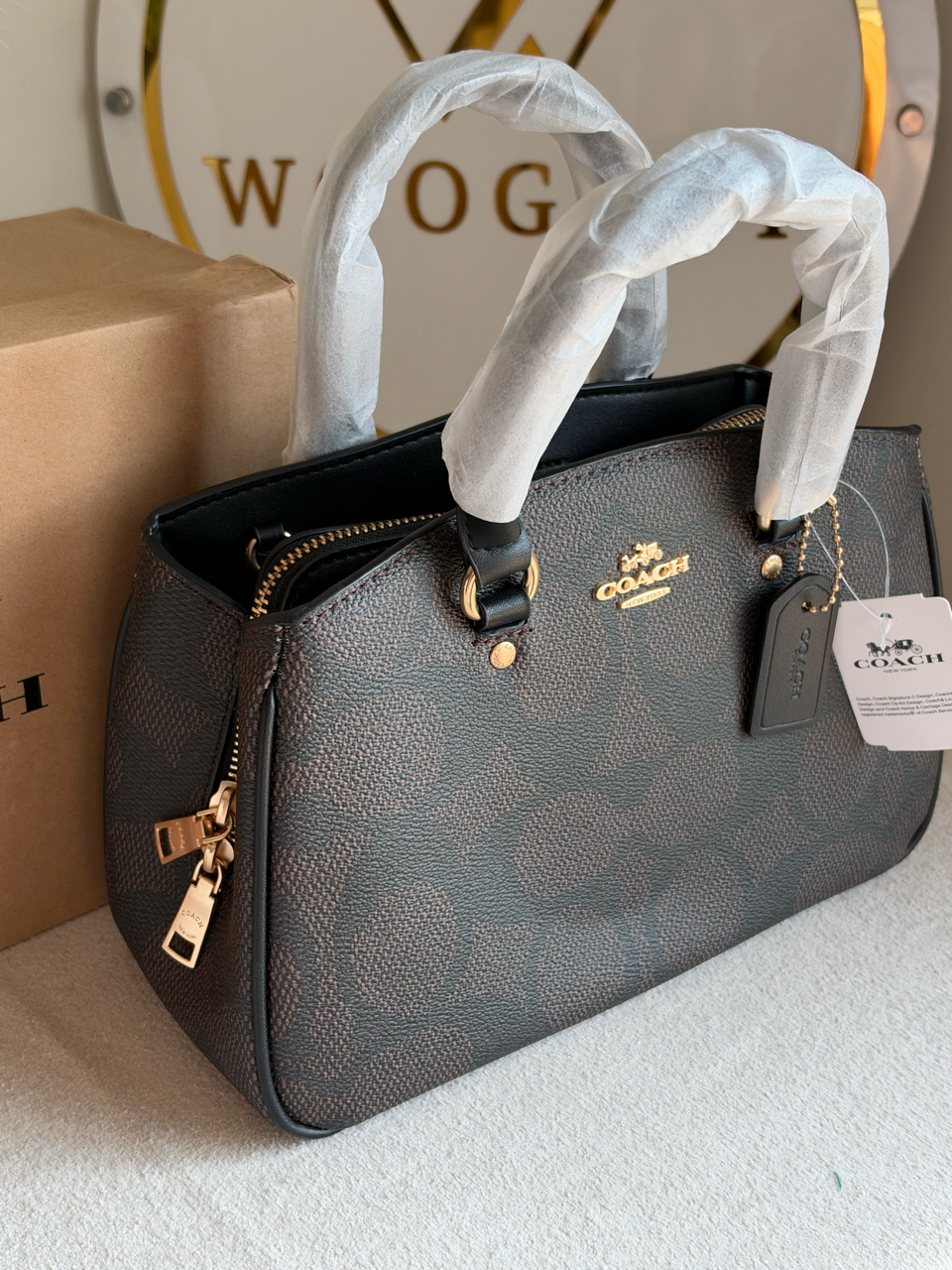Savannah Carryall Bag With Box Packing - Brown & Black