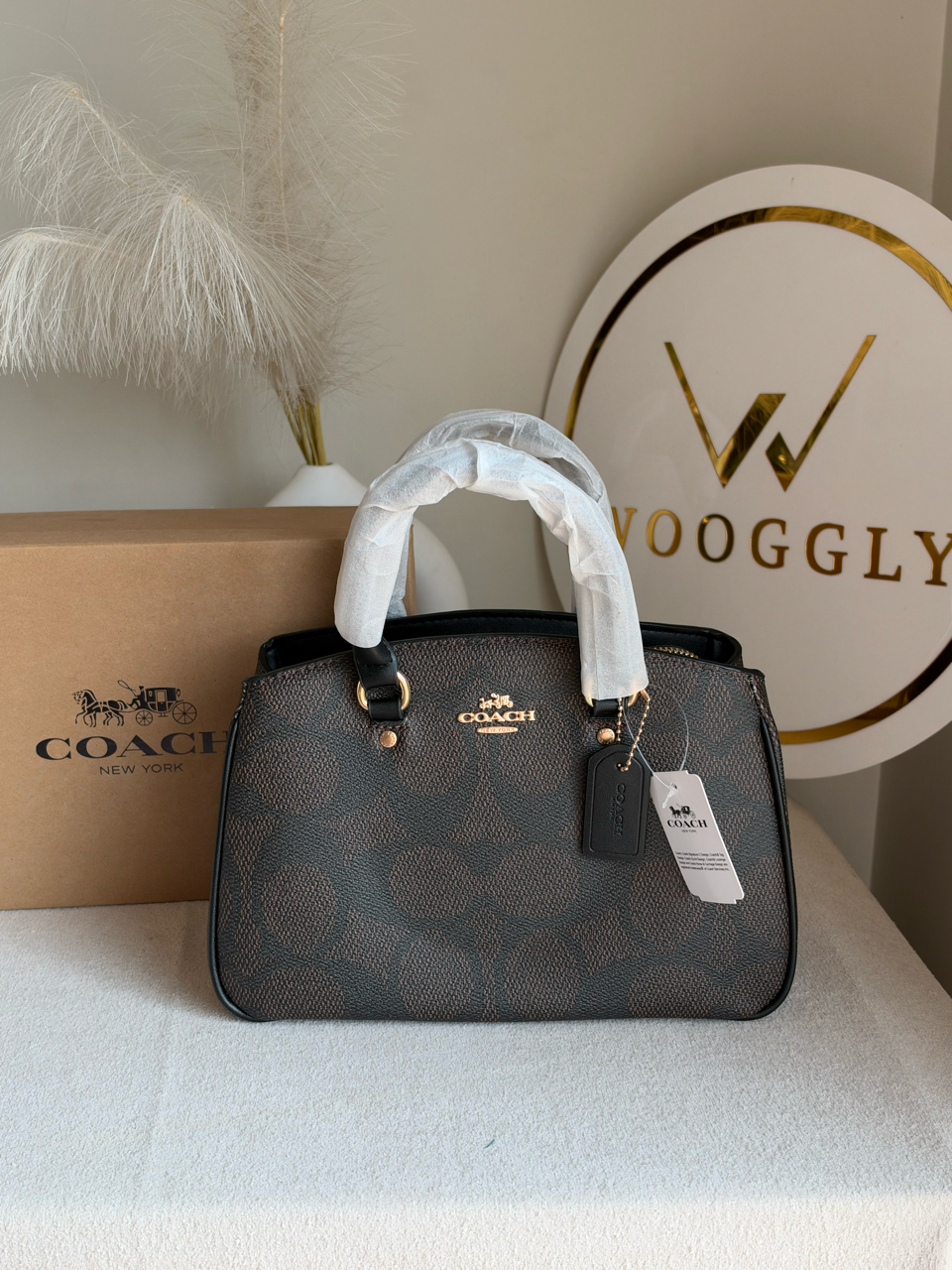 Savannah Carryall Bag With Box Packing - Brown & Black
