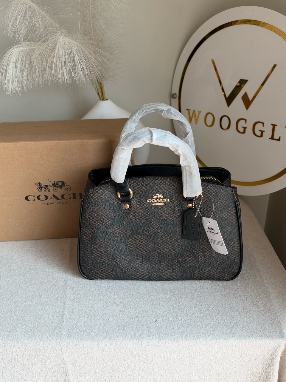Savannah Carryall Bag With Box Packing - Brown & Black