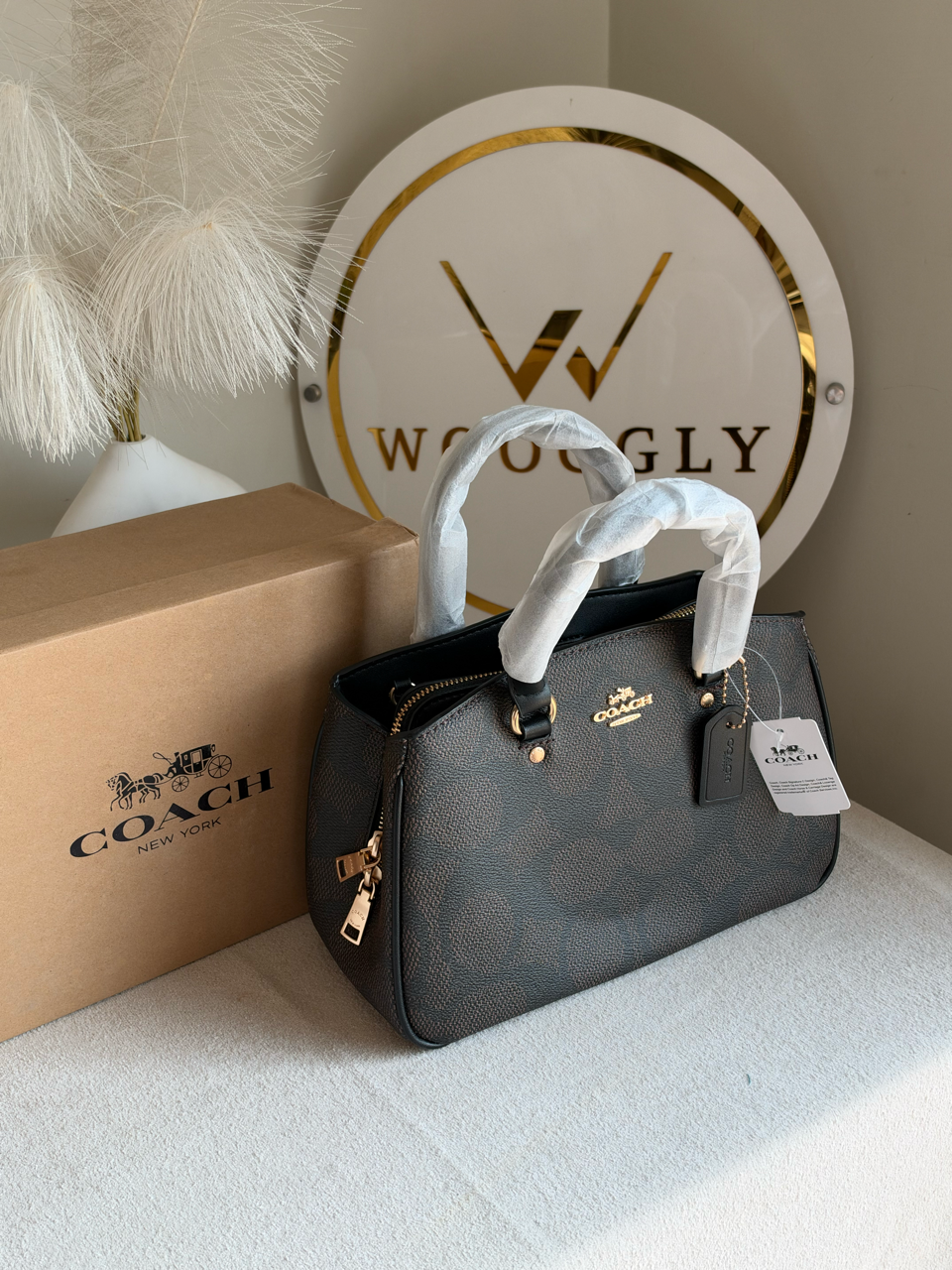Savannah Carryall Bag With Box Packing - Brown & Black