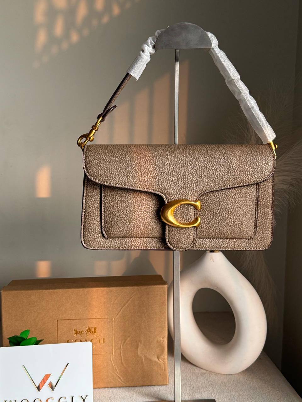COACH TABBY 26 Dark Stone Good Quality-BOX PACKING