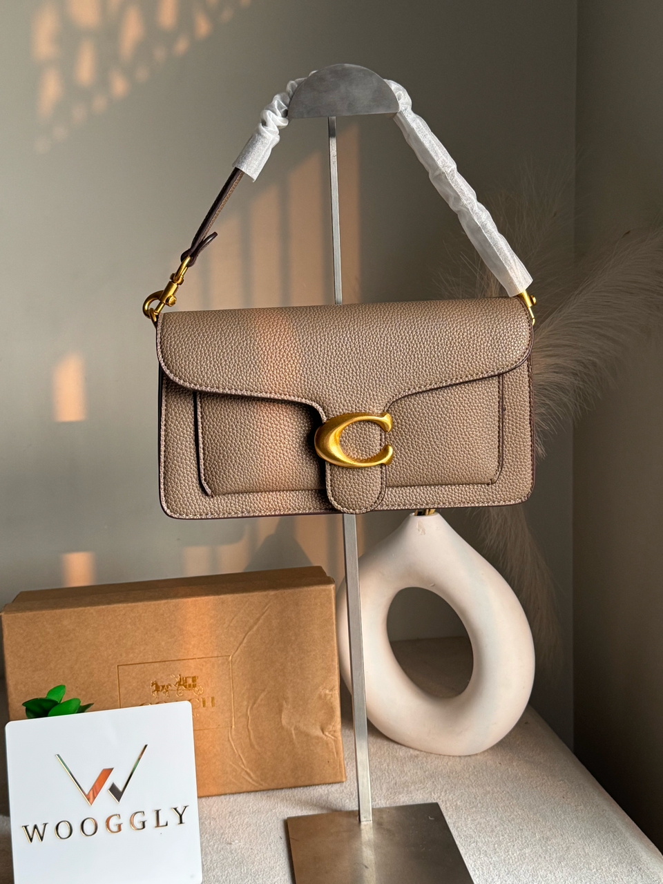 COACH TABBY 26 Dark Stone Good Quality-BOX PACKING