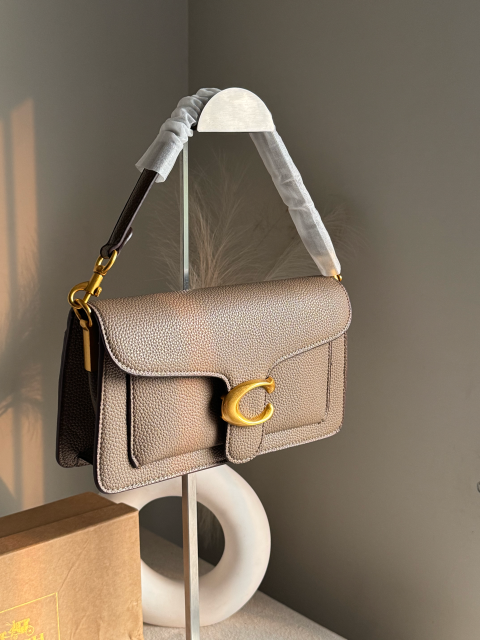 COACH TABBY 26 Dark Stone Good Quality-BOX PACKING