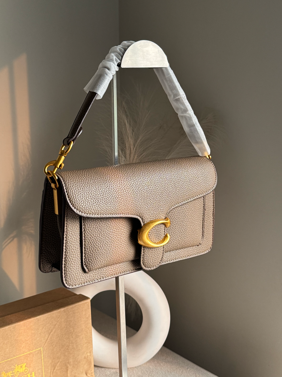 COACH TABBY 26 Dark Stone Good Quality-BOX PACKING
