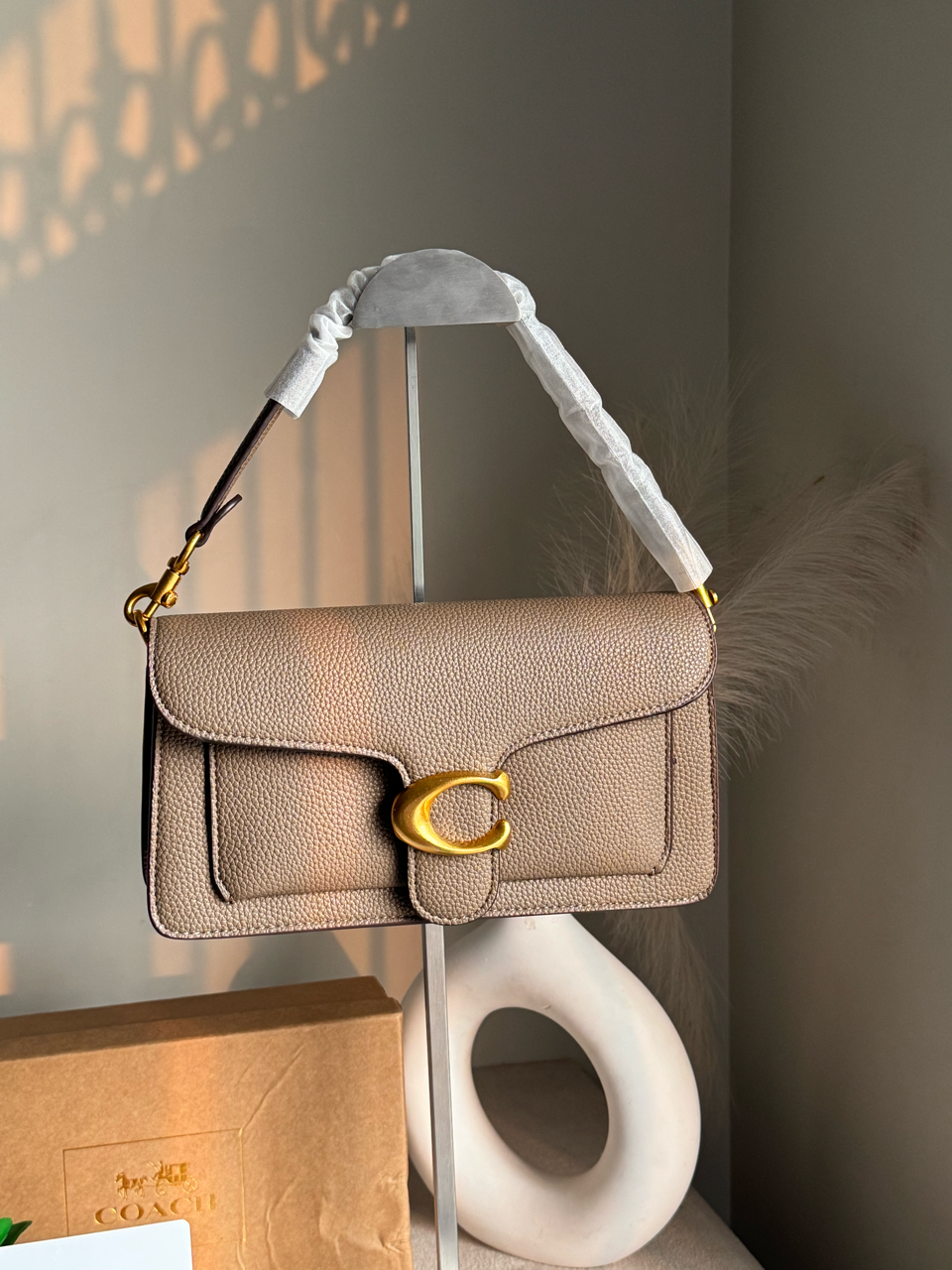 COACH TABBY 26 Dark Stone Good Quality-BOX PACKING