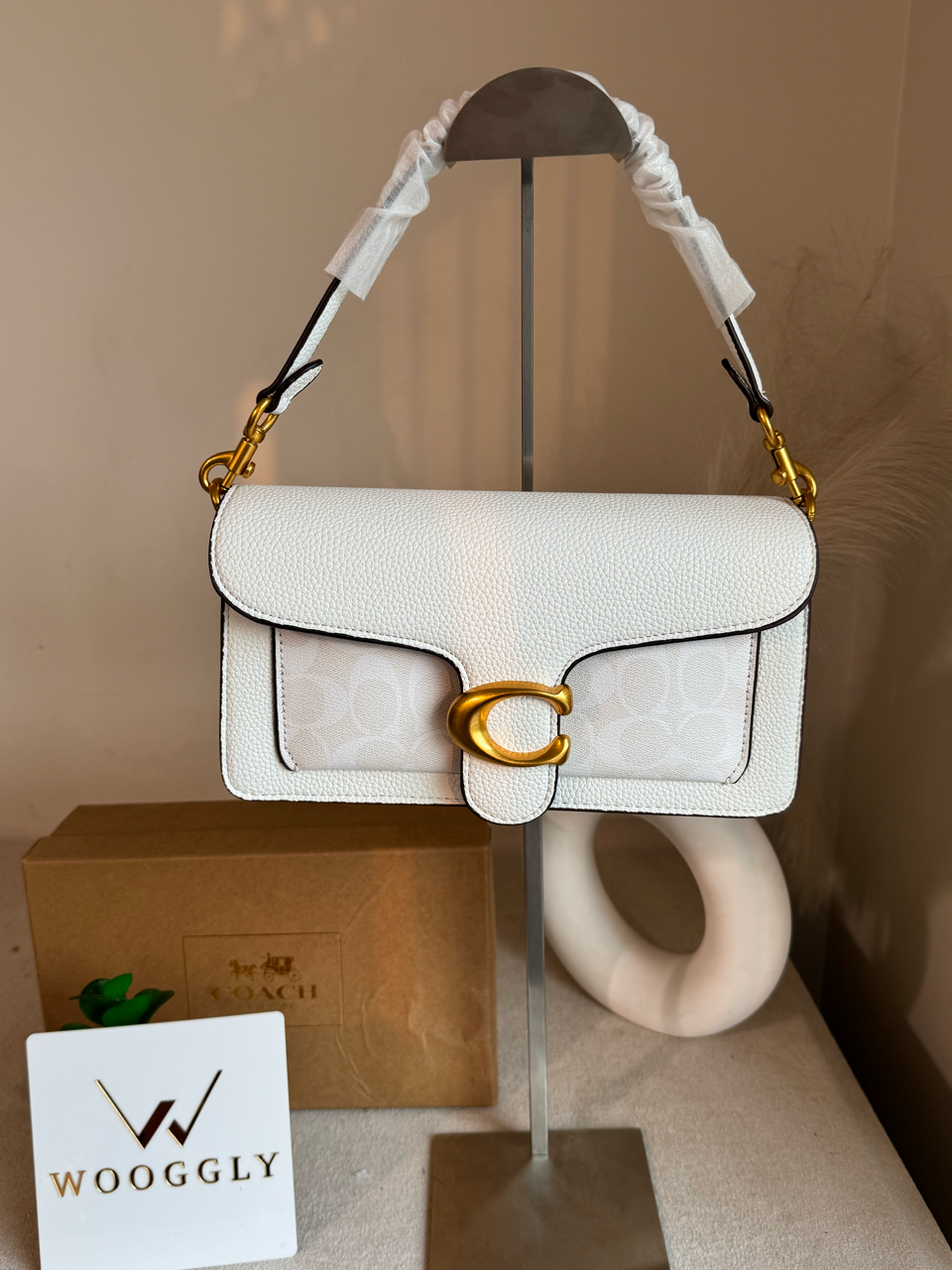 COACH TABBY 26 White Good Quality-BOX PACKING