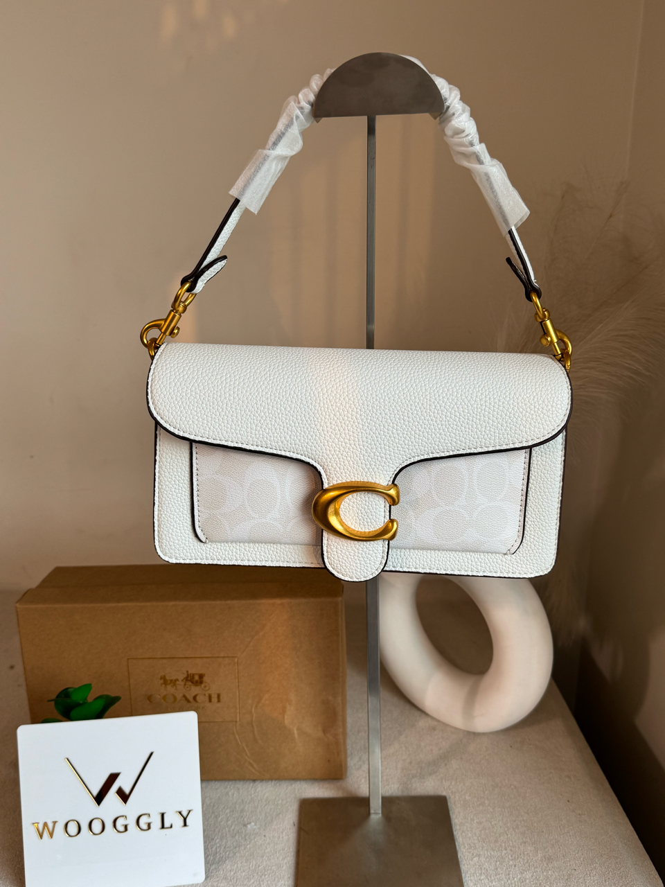 COACH TABBY 26 White Good Quality-BOX PACKING