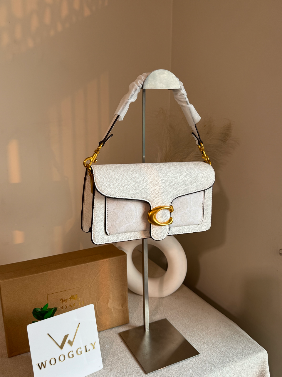 COACH TABBY 26 White Good Quality-BOX PACKING
