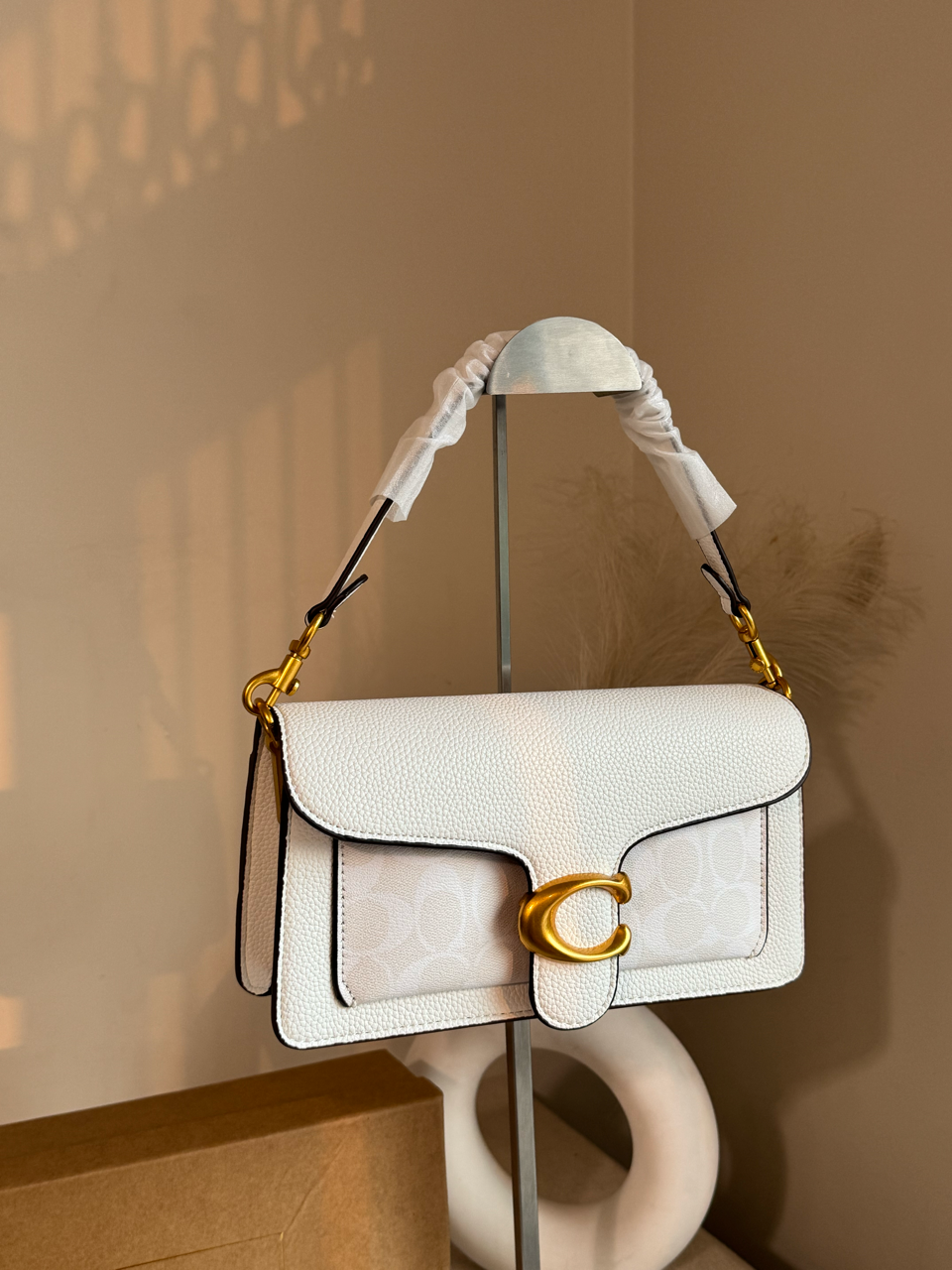 COACH TABBY 26 White Good Quality-BOX PACKING