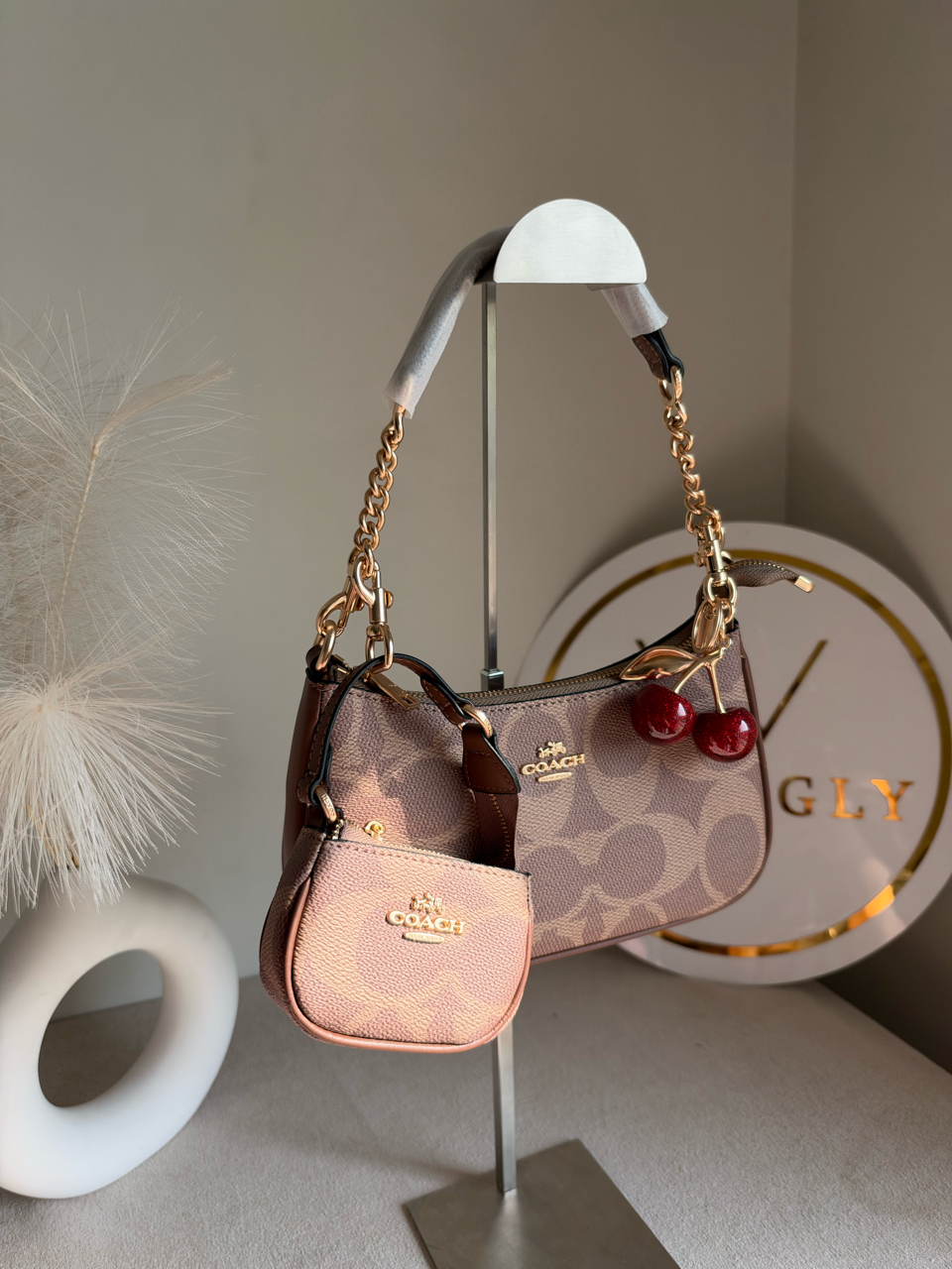 Teri Gift Box with Baby Teri Charm & Cherry Charm - Khaaki