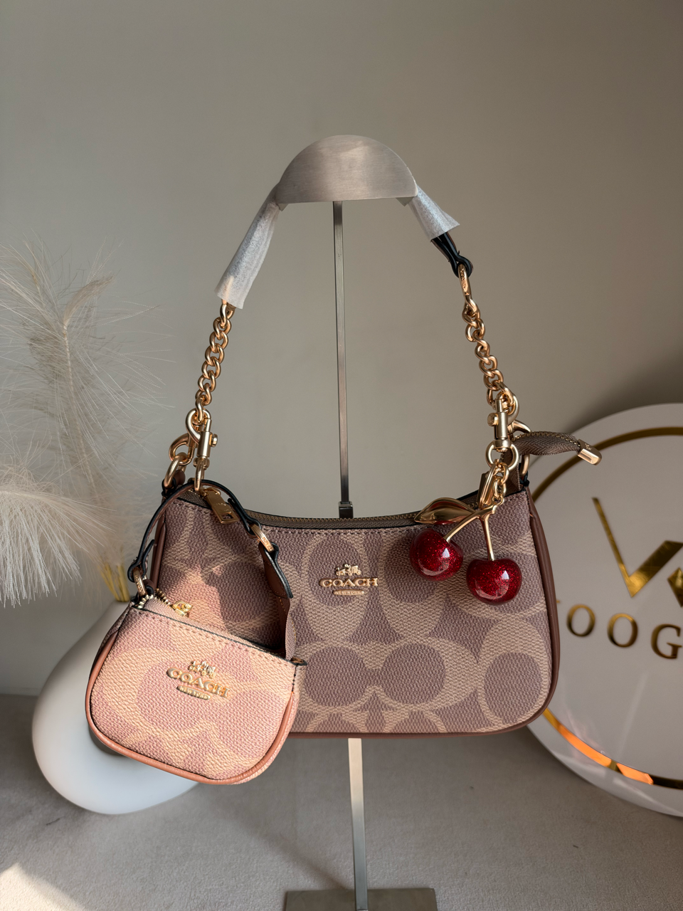Teri Gift Box with Baby Teri Charm & Cherry Charm - Khaaki