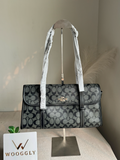High Quality Coach Shoulder Bag - Black & Grey
