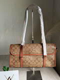 High Quality Coach Shoulder Bag - Beige & Brown