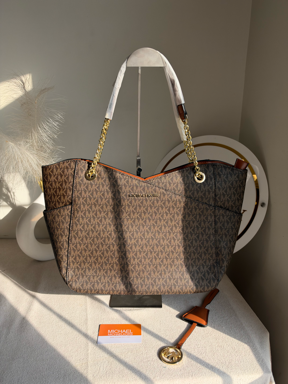 MK Tote Bag - Brown