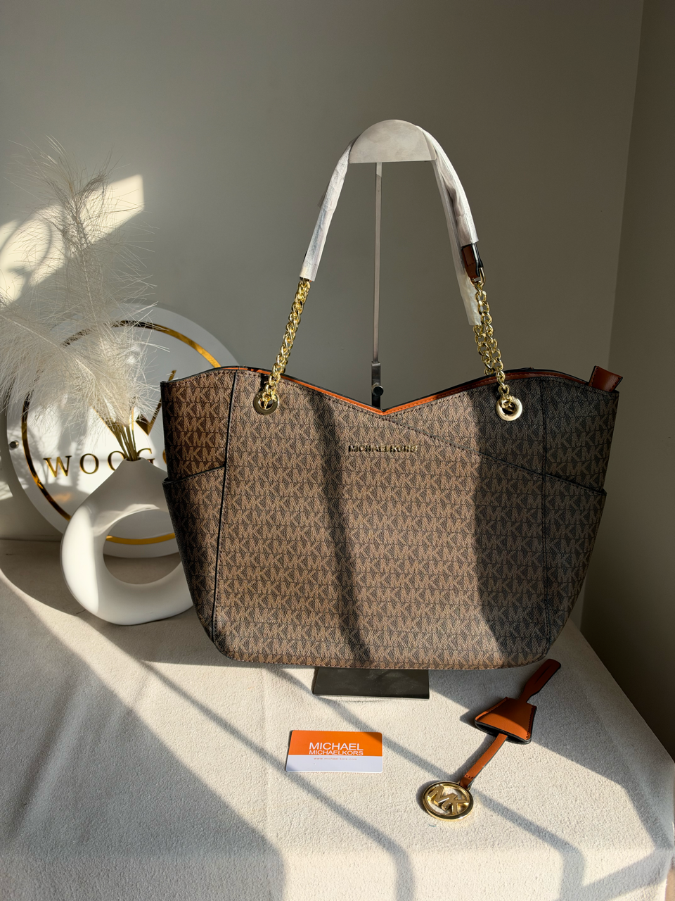 MK Tote Bag - Brown