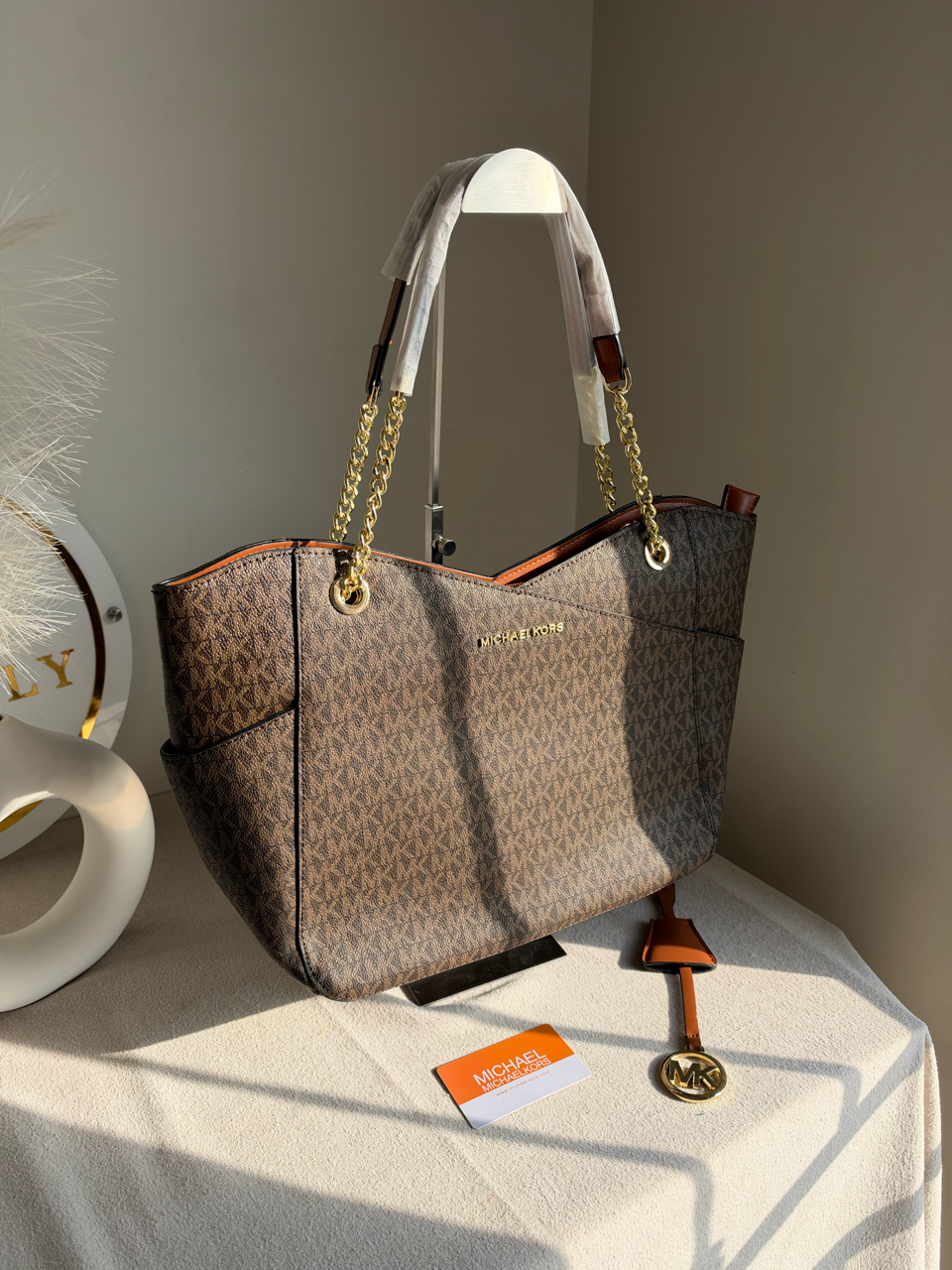 MK Tote Bag - Brown