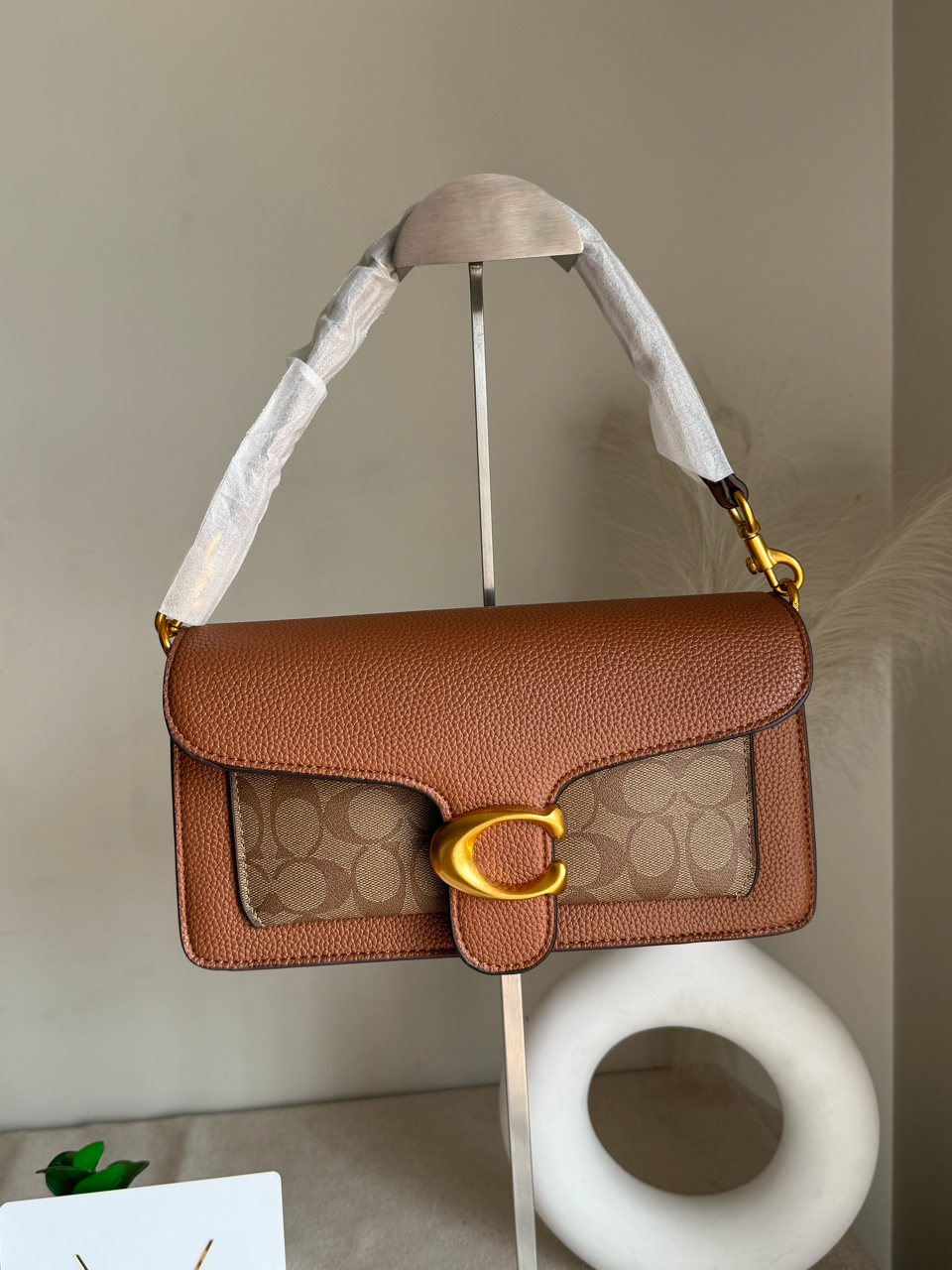 COACH TABBY 26 Canvas Brown Good Quality-BOX PACKING