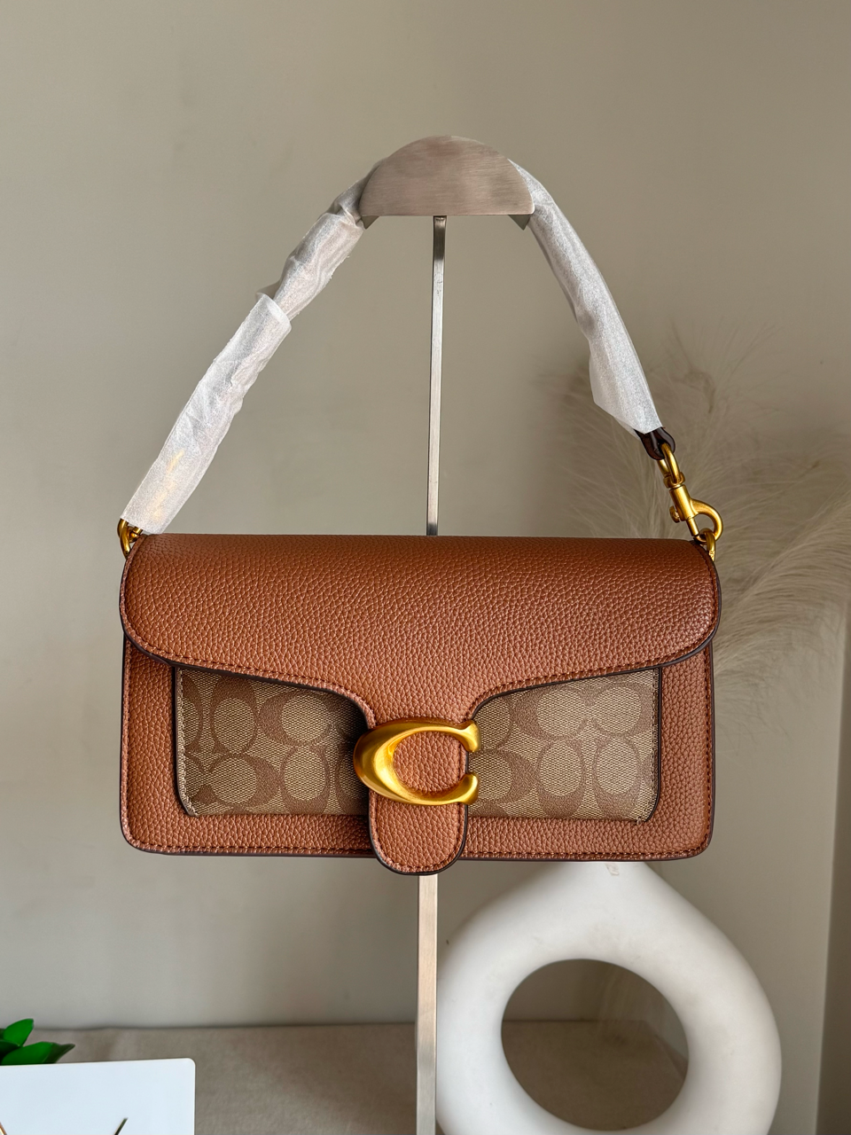 COACH TABBY 26 Canvas Brown Good Quality-BOX PACKING