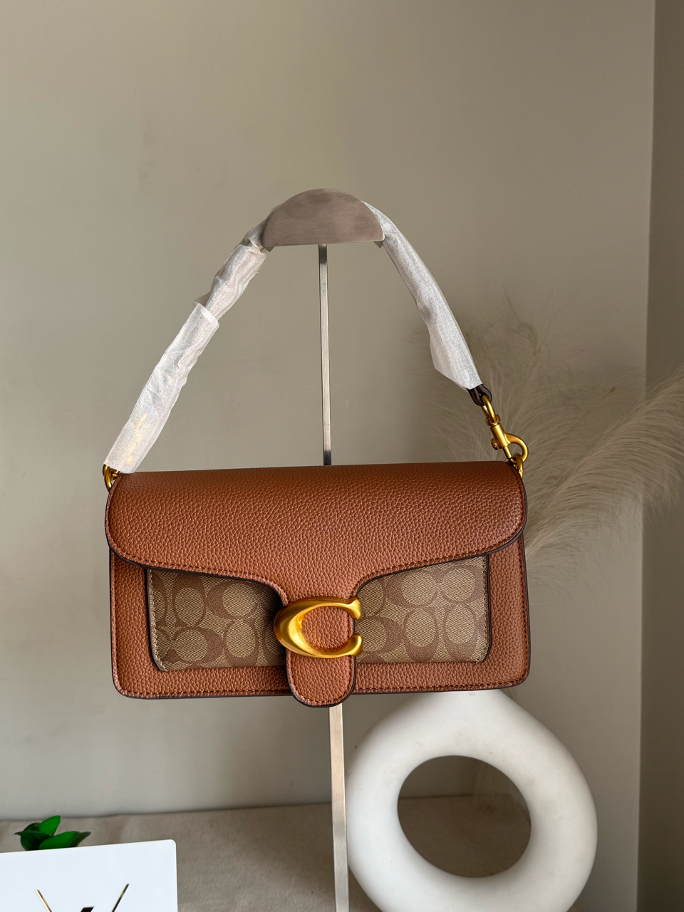 COACH TABBY 26 Canvas Brown Good Quality-BOX PACKING