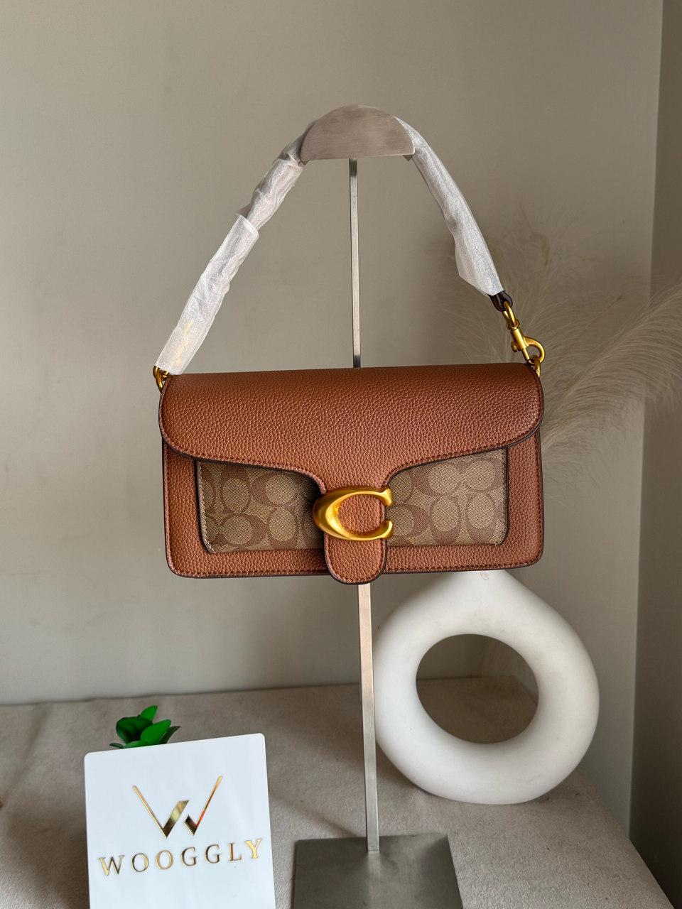 COACH TABBY 26 Canvas Brown Good Quality-BOX PACKING