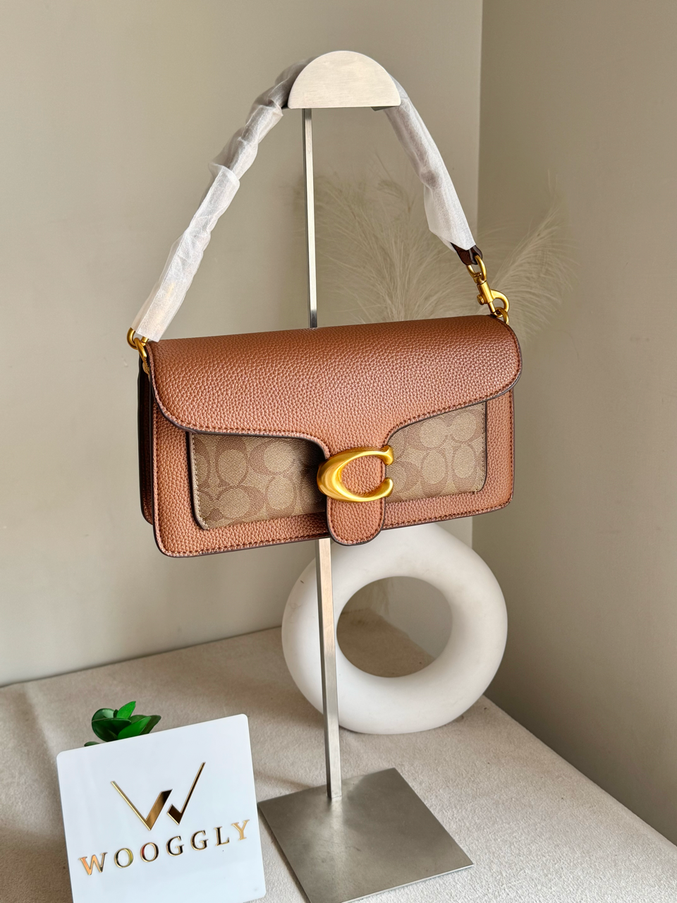 COACH TABBY 26 Canvas Brown Good Quality-BOX PACKING