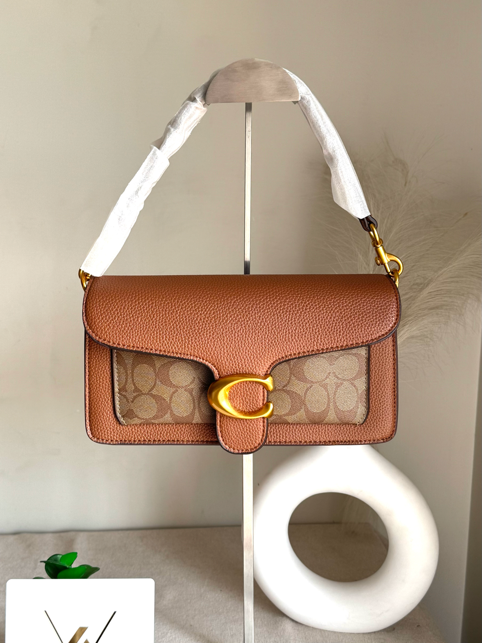 COACH TABBY 26 Canvas Brown Good Quality-BOX PACKING