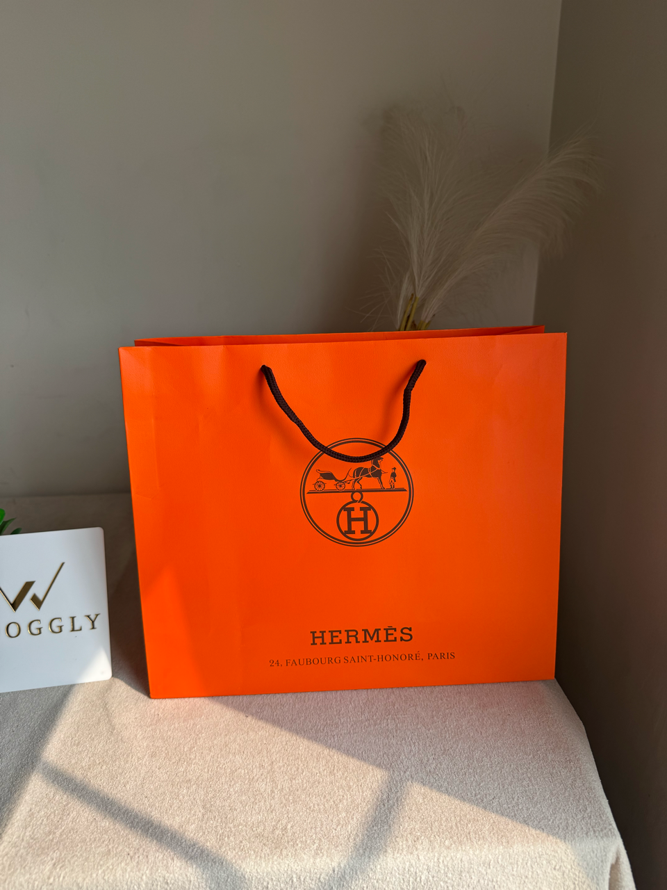 Gift Bag - Hermes - Medium (MUST ADD ON BOX/CARTON PACKING)