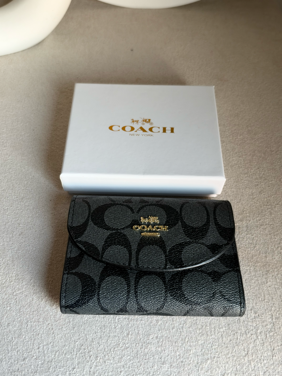 Signature Canvas Wallet - Black