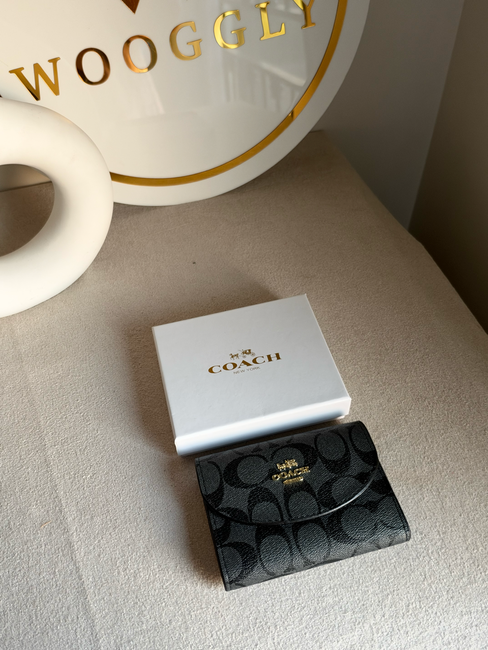 Signature Canvas Wallet - Black