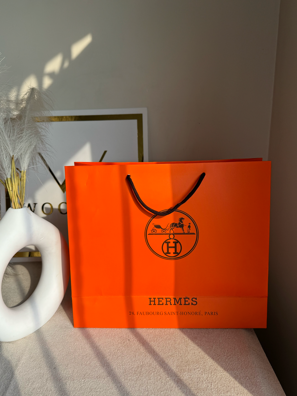 Gift Bag - Hermes(High Quality) - Medium (MUST ADD ON BOX/CARTON PACKING)