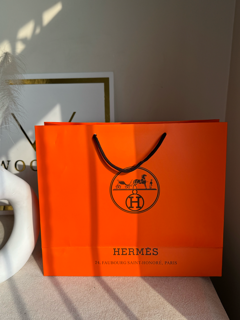 Gift Bag - Hermes(High Quality) - Medium (MUST ADD ON BOX/CARTON PACKING)