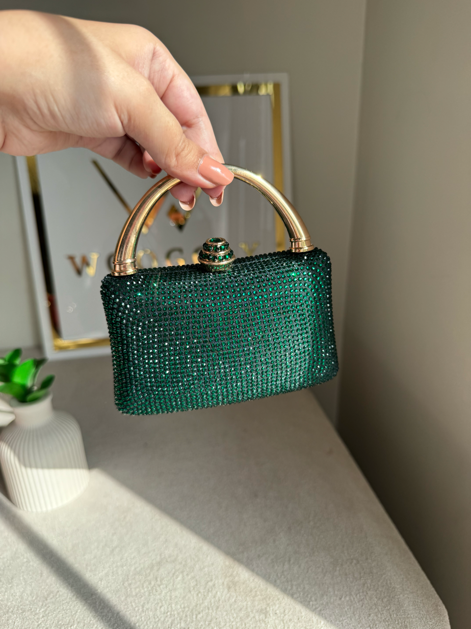 VÉRA Clutch - Emerald Green