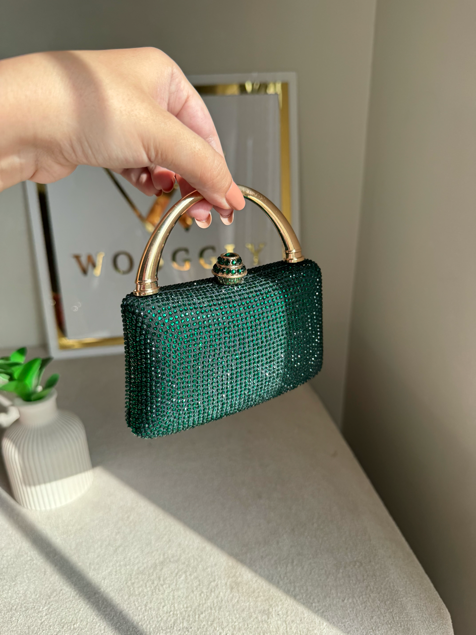 VÉRA Clutch - Emerald Green