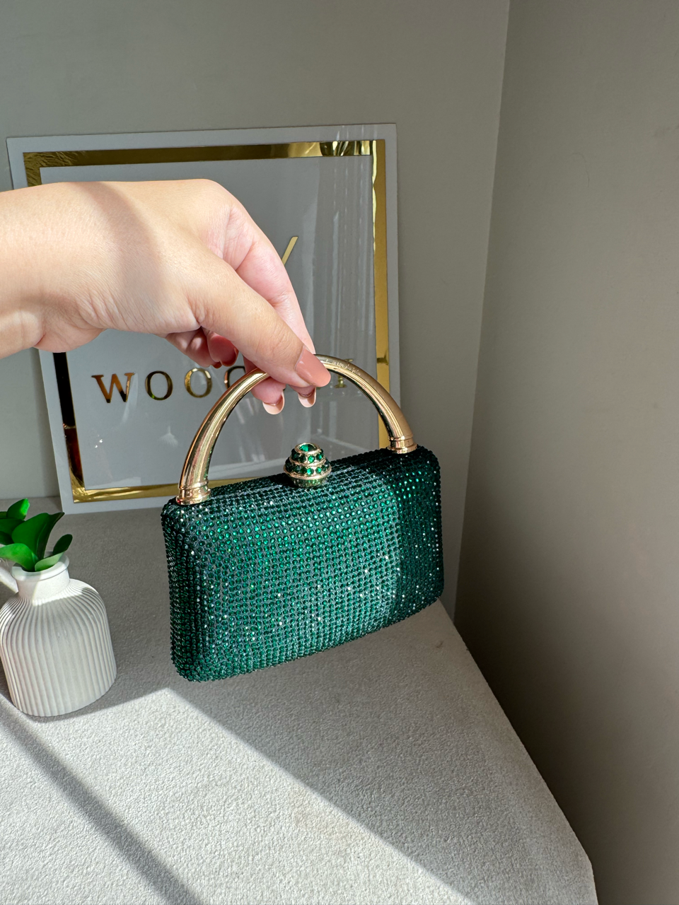 VÉRA Clutch - Emerald Green