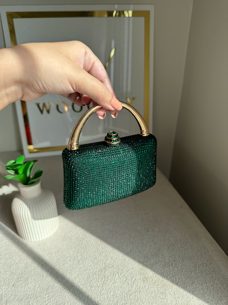 VÉRA Clutch - Emerald Green