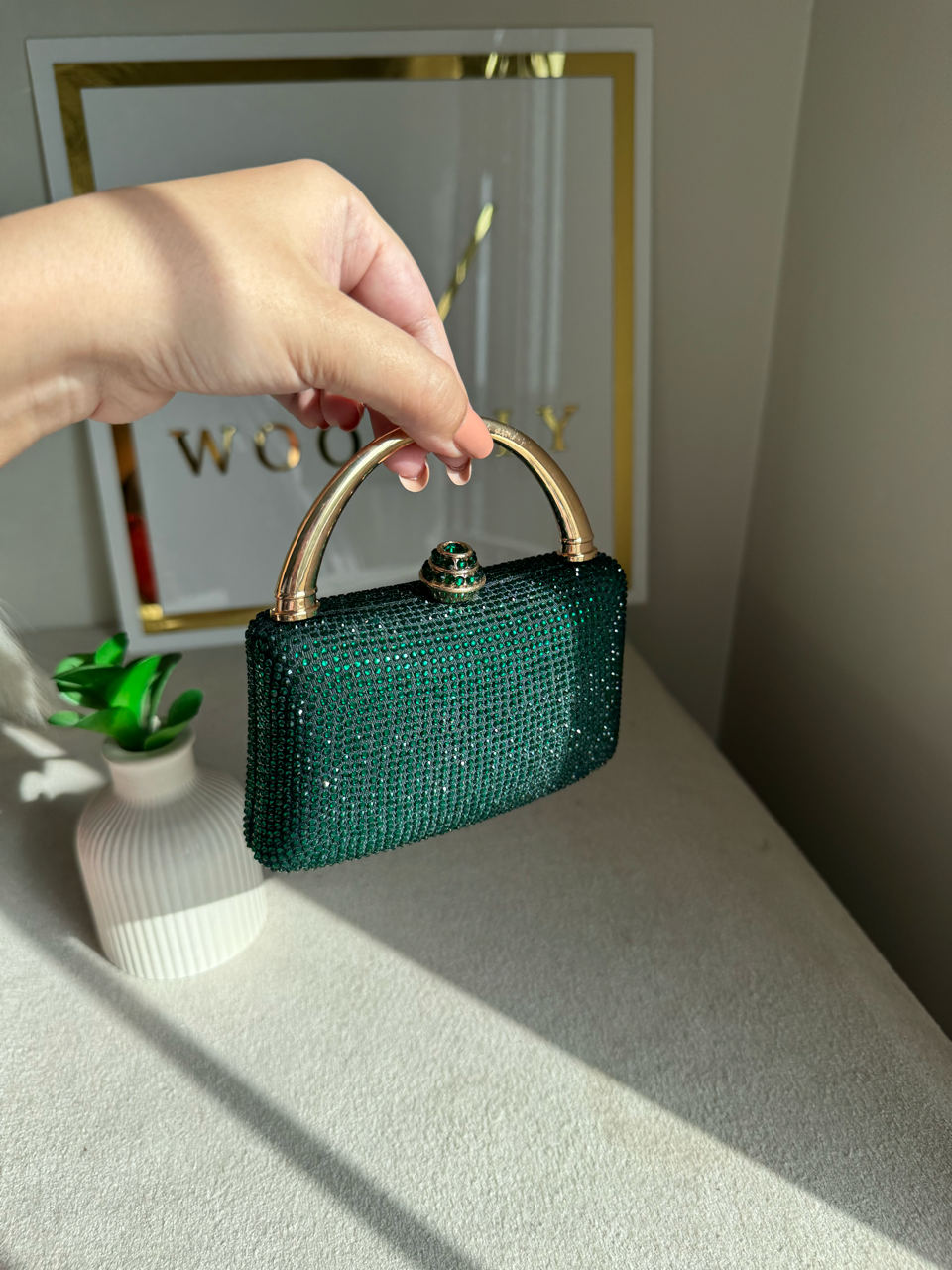 VÉRA Clutch - Emerald Green