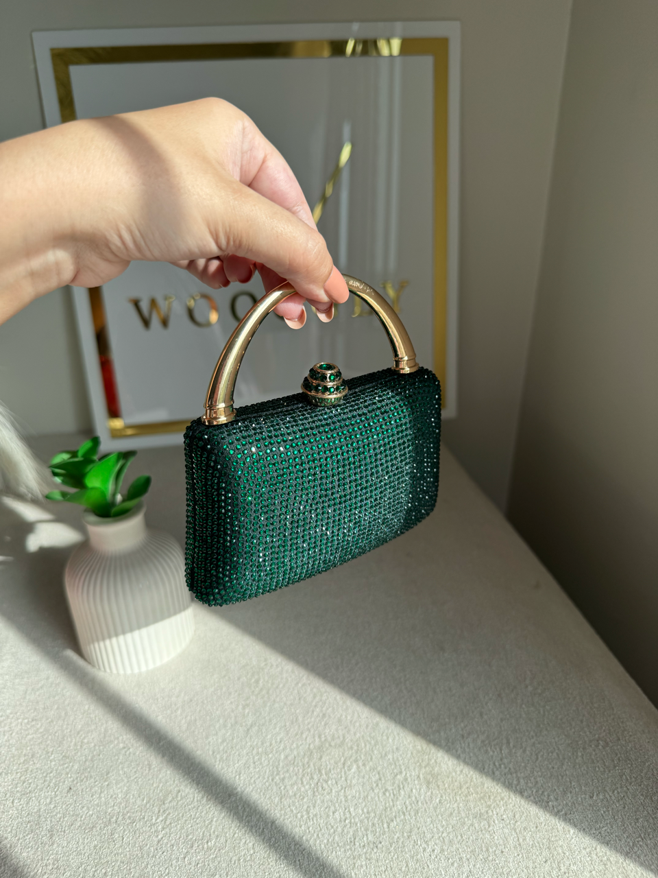VÉRA Clutch - Emerald Green