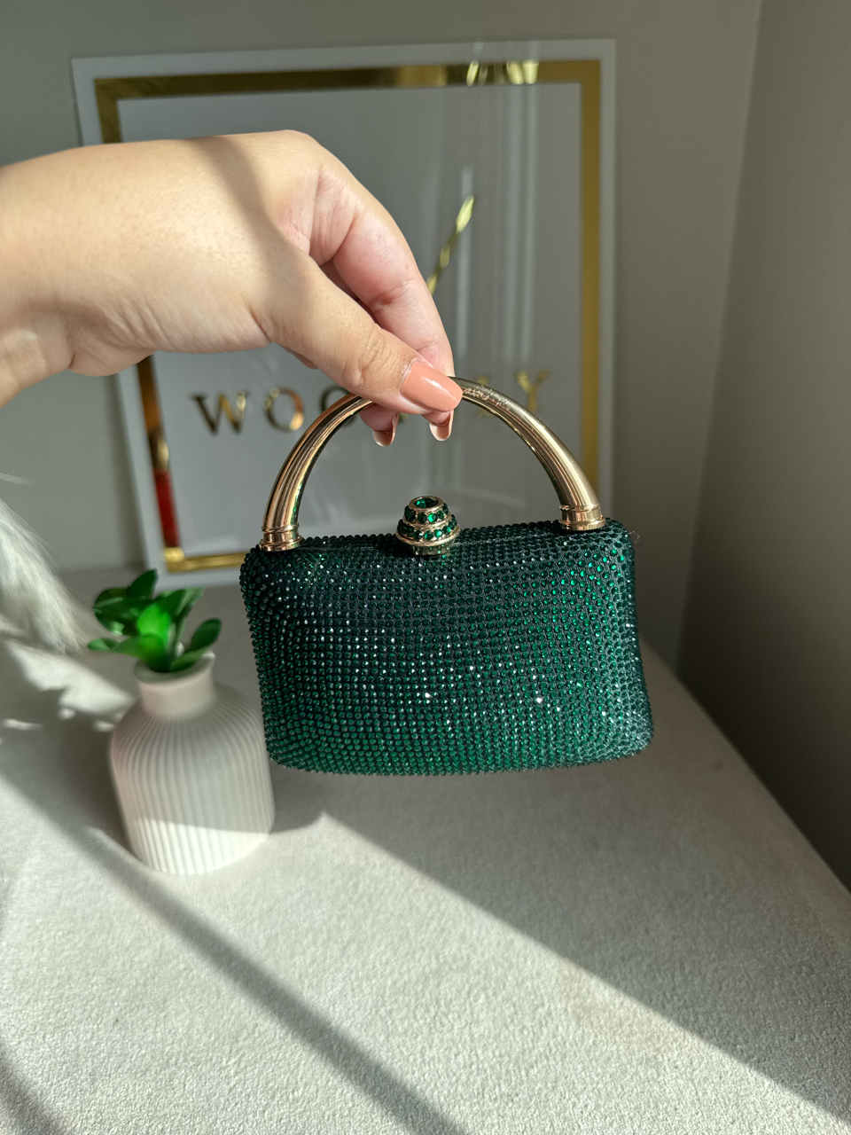 VÉRA Clutch - Emerald Green