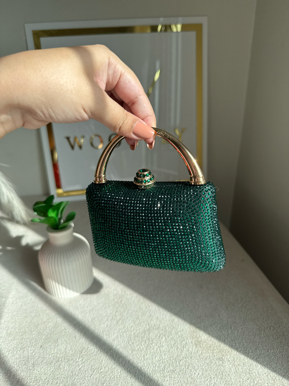 VÉRA Clutch - Emerald Green
