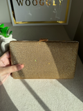 Luxe Shimmer Clutch - Gold