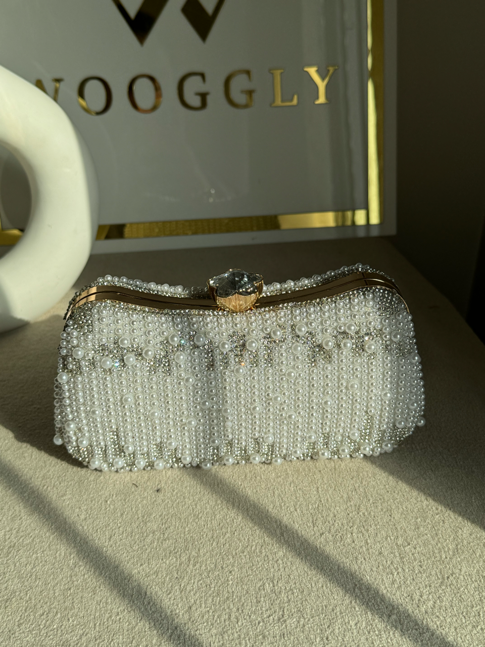 Eternal Sparkle Pearl Clutch