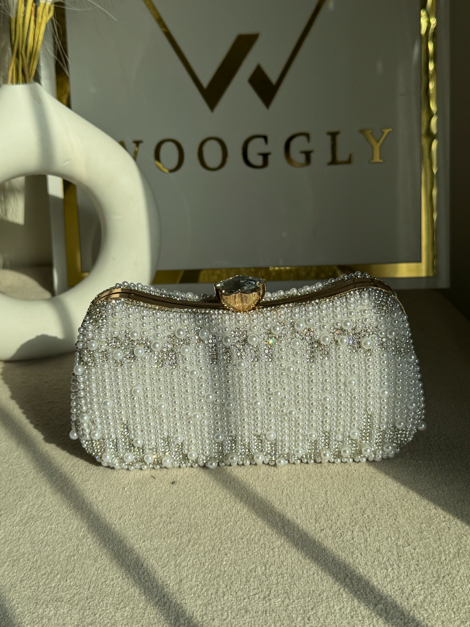 Eternal Sparkle Pearl Clutch